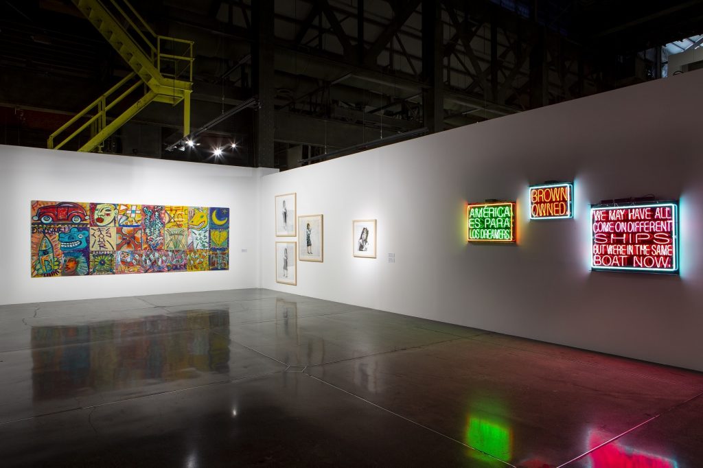 Building Bridges in Time of Walls: Chicano/Mexican Art from Los Angeles to Mexico, installation viewCentro de las Artes, Monterrey, Nuevo Leon, March 28 – June 23, 2019.