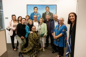 group photo at Equity Leaders AltaMed Art Collection event
