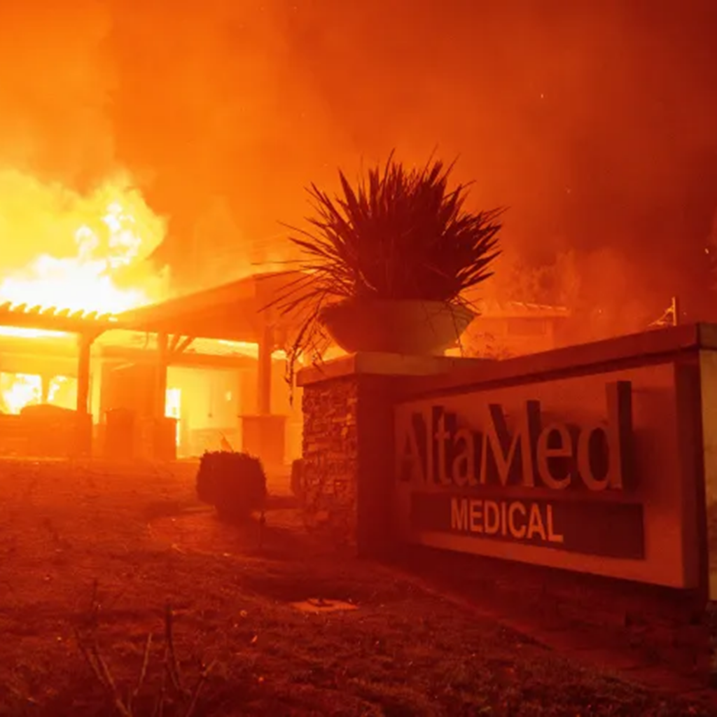 AltaMed clinic fire (Associated Press)