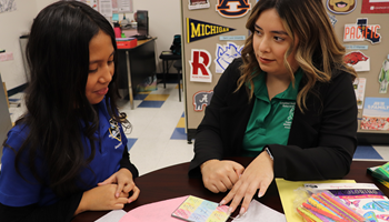 student and counselor